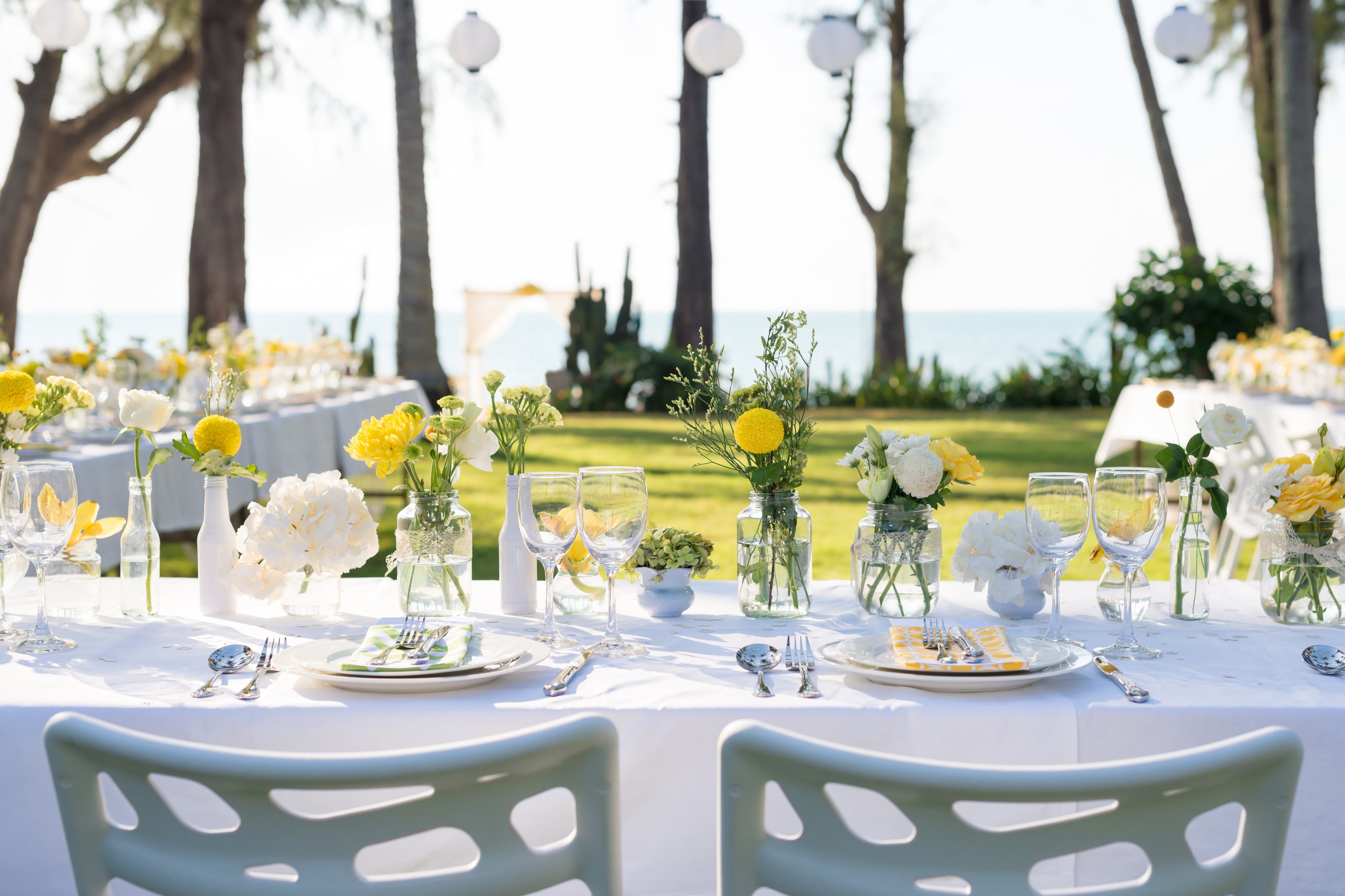 Cheery Yellow Table Decor