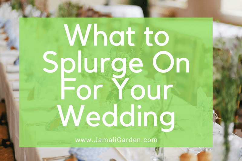 What to Splurge on for Wedding