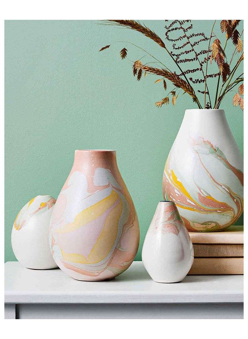 Martha Stewart Marbleized Vases