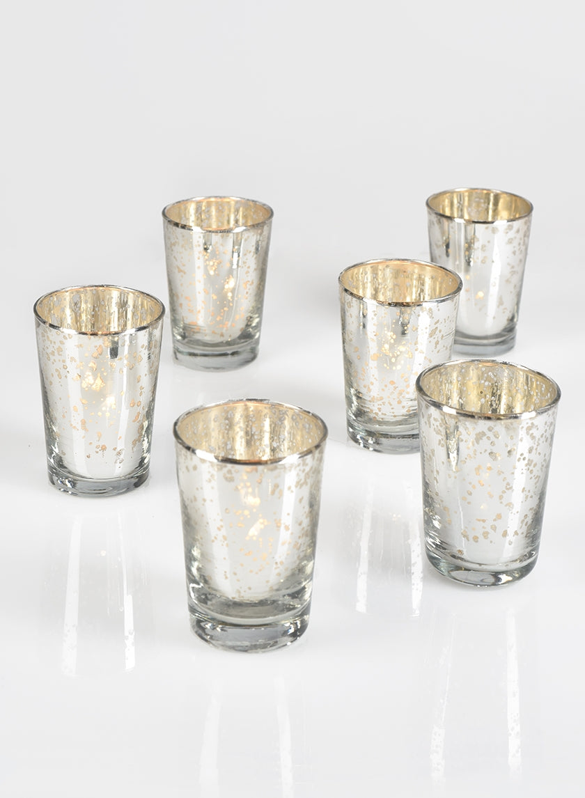 Mercury Glass Candle Holders