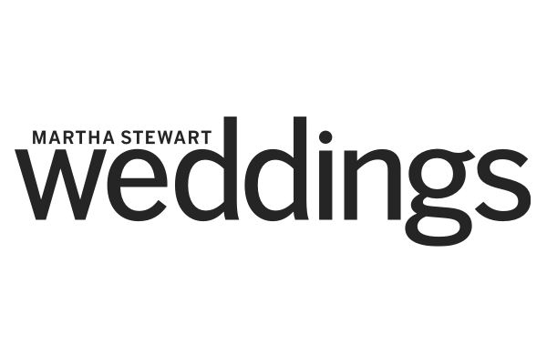 a black and white logo for martha stewart weddings