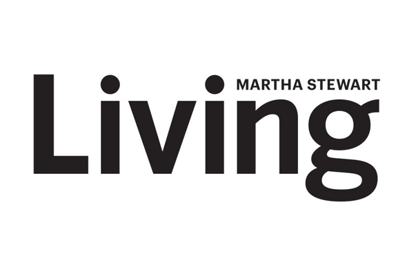 a black and white logo for living by martha stewart