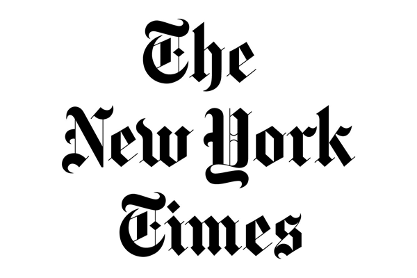 a black and white logo for the new york times