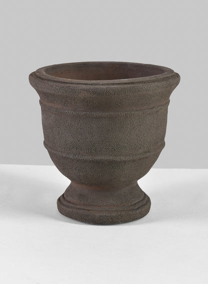 6in Petra Aged Brown Urn