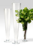 15in & 24in Glass Trumpet Vases