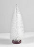 White Glittered Tabletop Christmas Tree