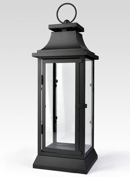 15in, 20in, &amp; 25in Black Hampton Lanterns