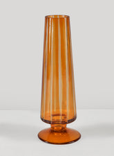 8in Faris Amber Pedestal Mini Vase