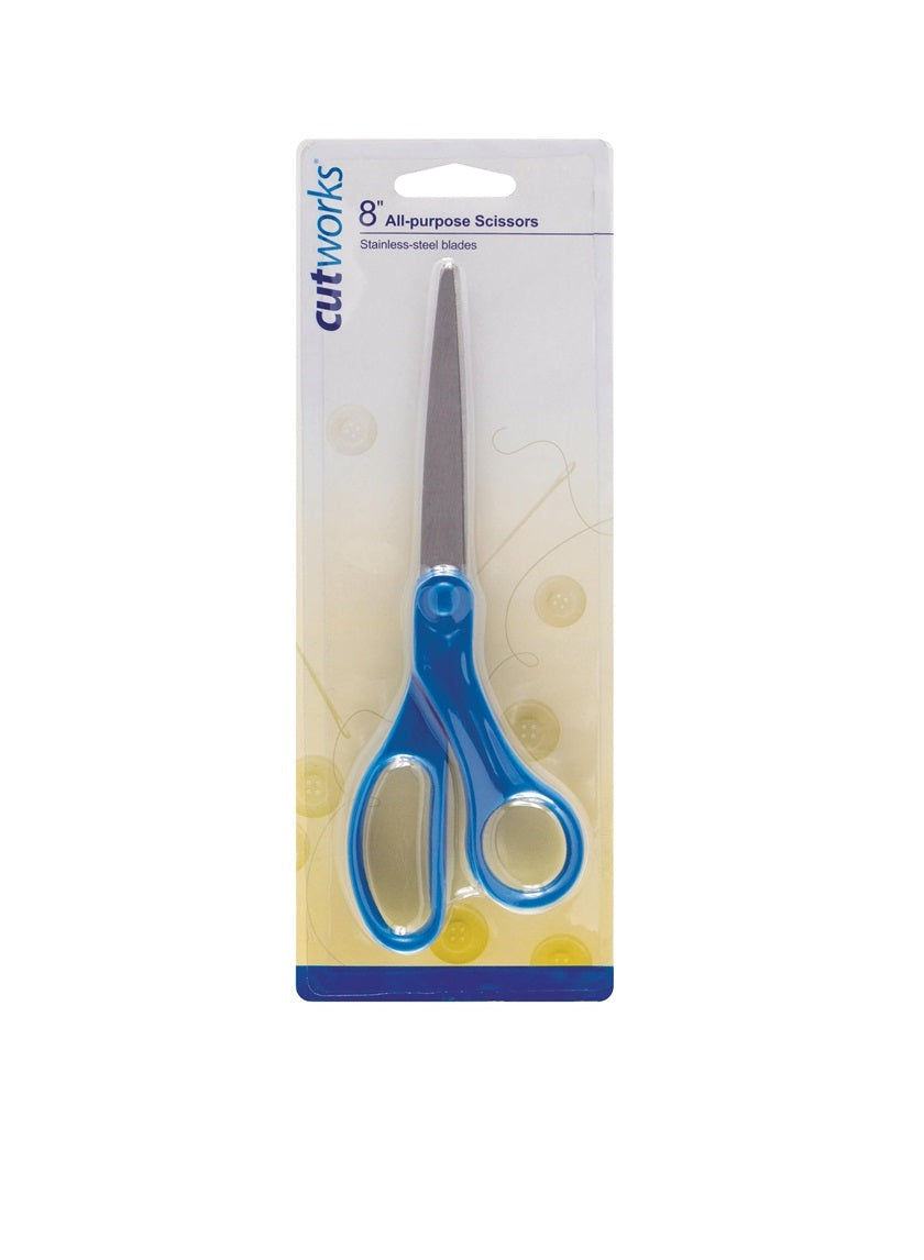 8in Blue All-Purpose Scissors