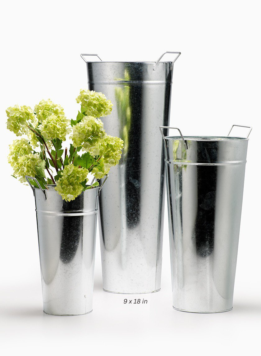 Zinc French Vases With Square Handles