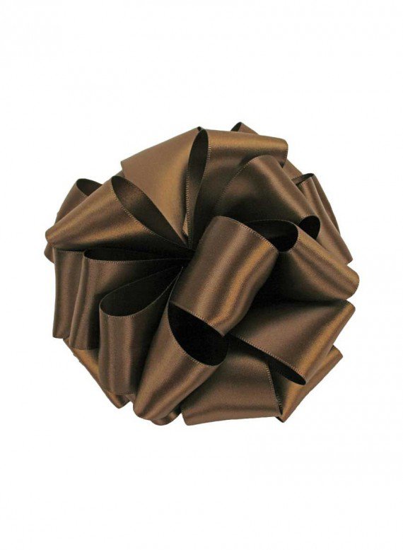 Milk Chocolate Double Face Satin Ribbon