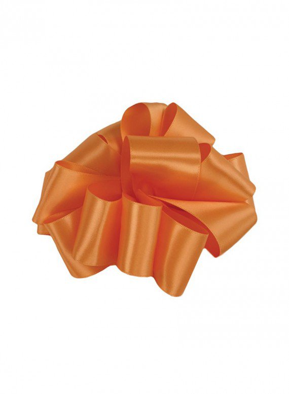 Orange Cream Double Face Satin Ribbon