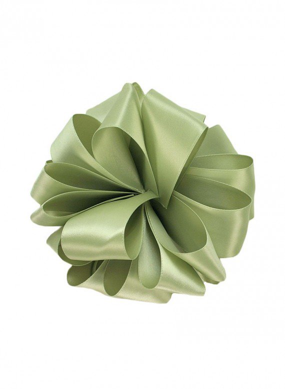 Spring Moss Double Face Satin Ribbon