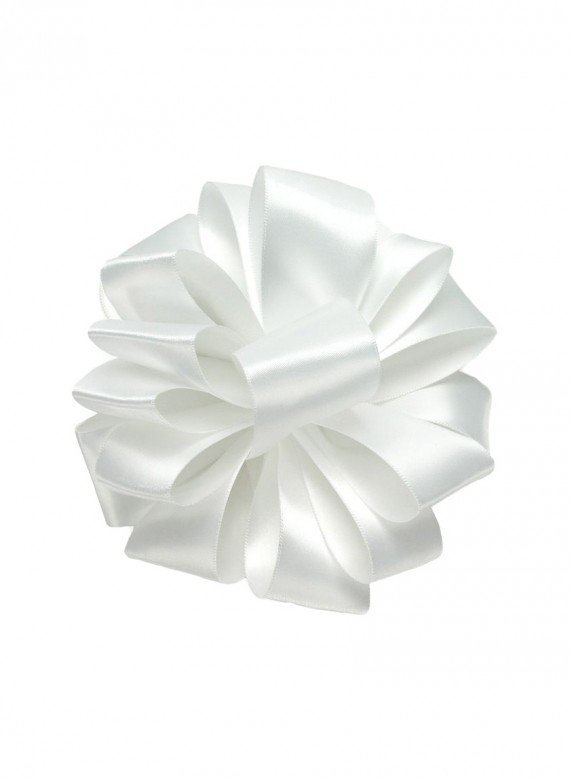 White Double Face Satin Ribbon