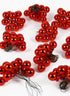 1in (25mm) Shiny Red Glass Balls on Picks