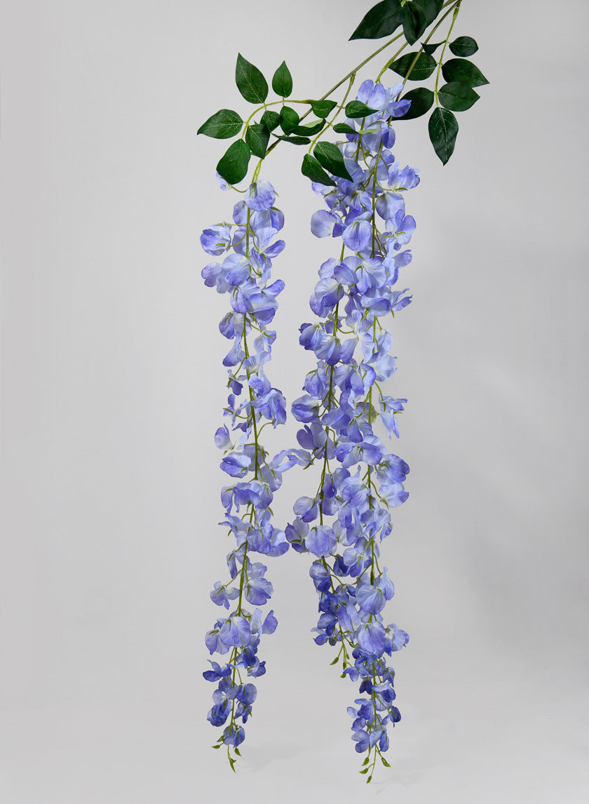 Large Triple Blue Wisteria Spray