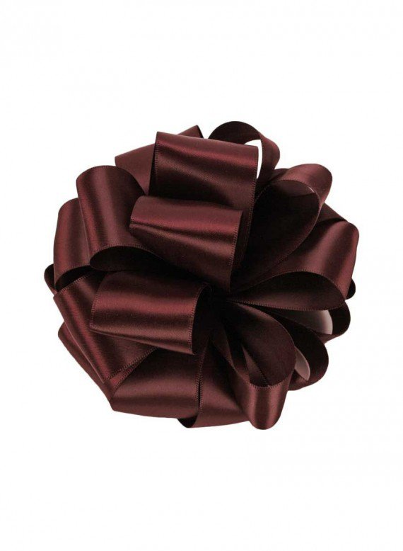 5/8in &amp; 1 1/2in Burgundy Double Face Satin Ribbon