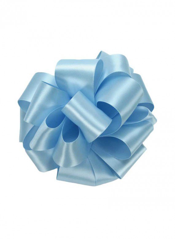 5/8in &amp; 1 1/2in Light Blue Double Face Satin Ribbon