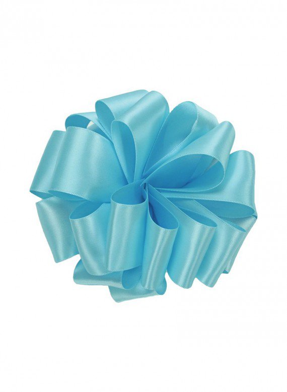 5/8in &amp; 1 1/2in Ocean Blue Double Face Satin Ribbon 