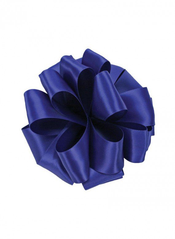 5/8in &amp; 1 1/2in Royal Blue Double Face Satin Ribbon