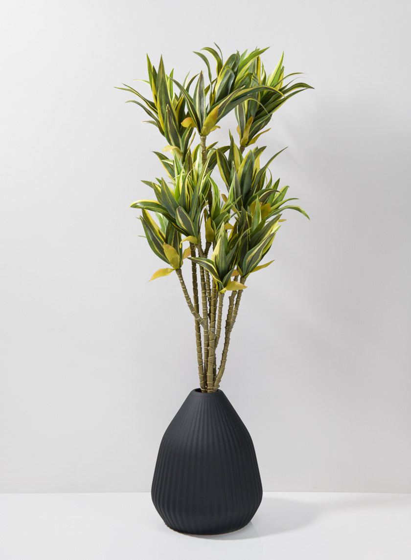 Oslo Small Black Conical Vase