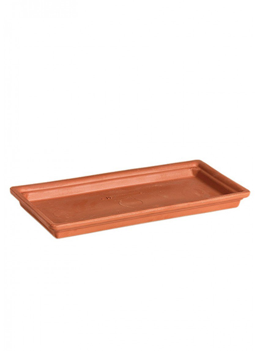 12in Rectangular Waterproof Clay Saucer