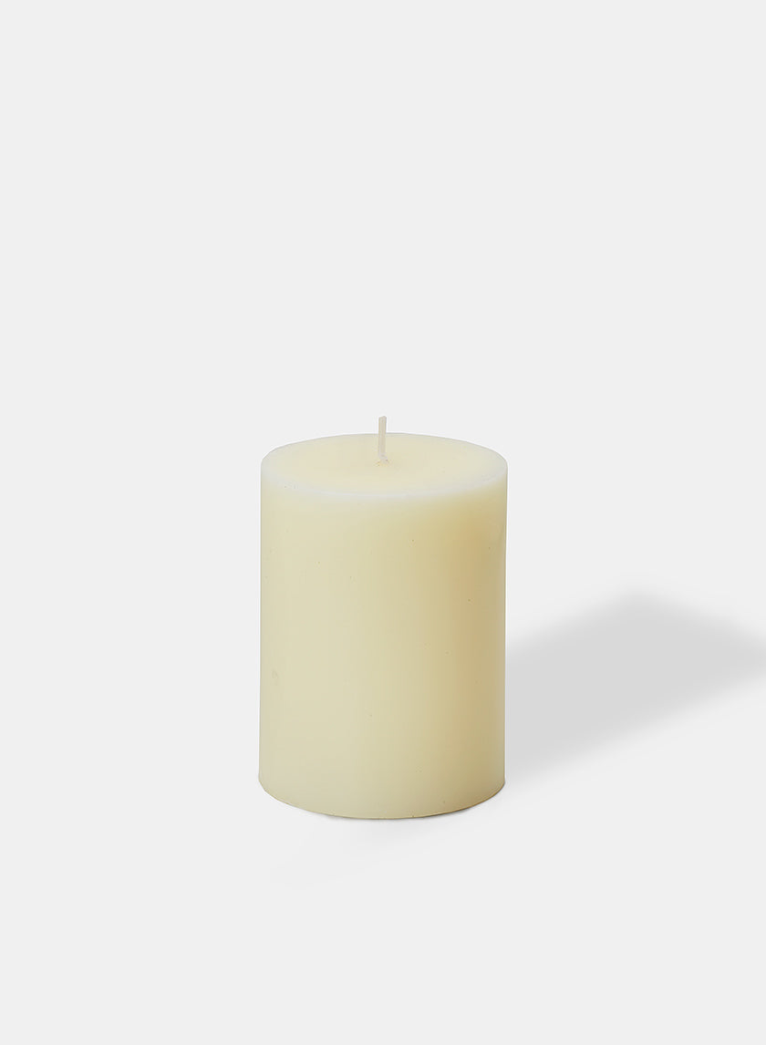 3 x 4in Ivory Pillar Candle