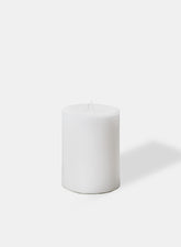 3 x 4in White Pillar Candle