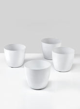 4in White Elegance Cachepot