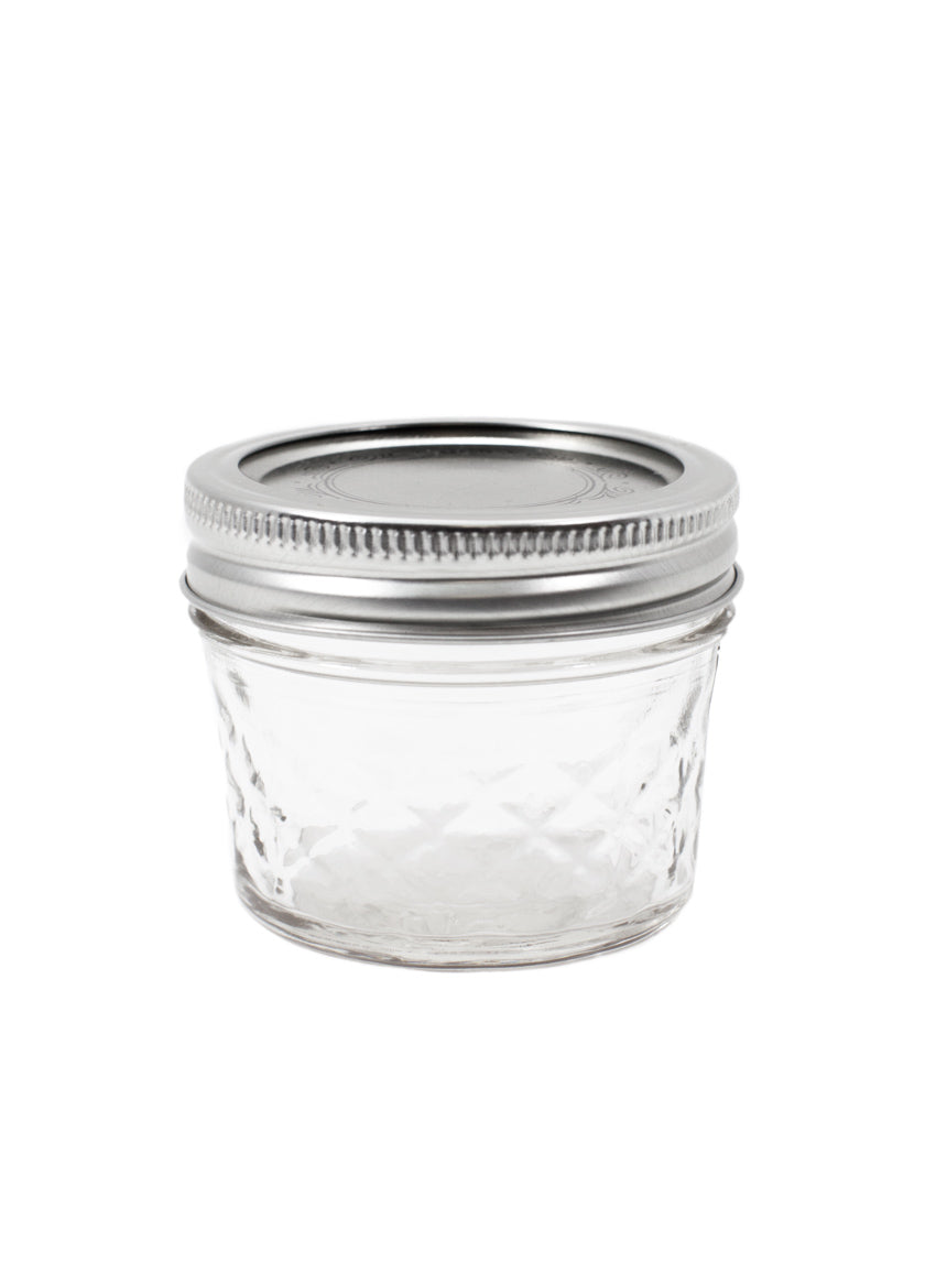 4oz Quilted Mason Jelly Jar