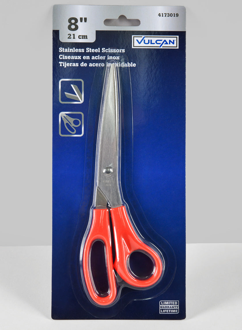 5in Red L Cut Stainless Steel Blade Scissor