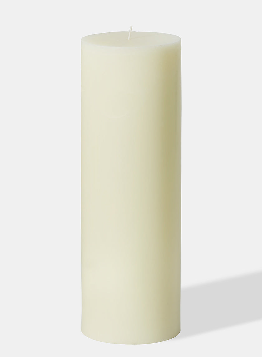 4 x 12in Ivory Pillar Candle