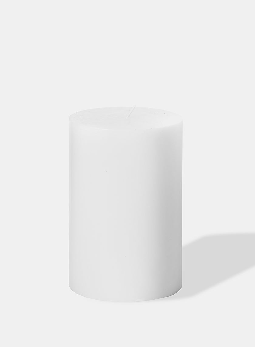 4 x 6in White Pillar Candle