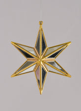 5in Antique Gold Mirror Star Ornament