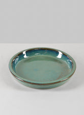 8in Laos Teal Glazed Saucer