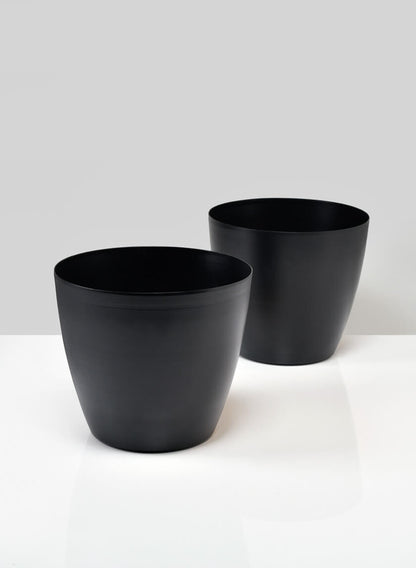 6  1/2in Black Elegance Cachepot