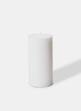 3 x 6in White Pillar Candle