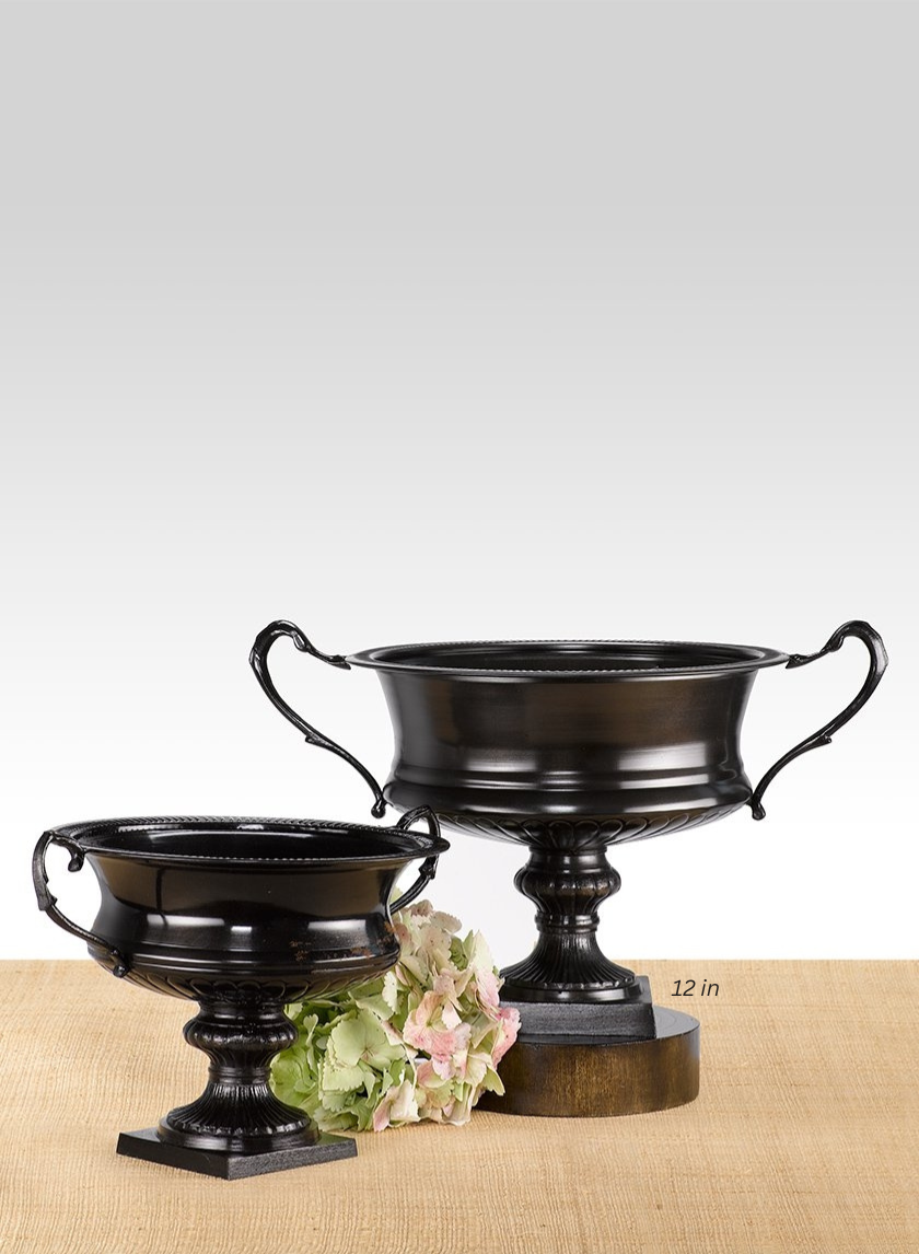 Antique Black Urns