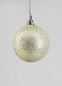 3in Platinum Glitter Ornament