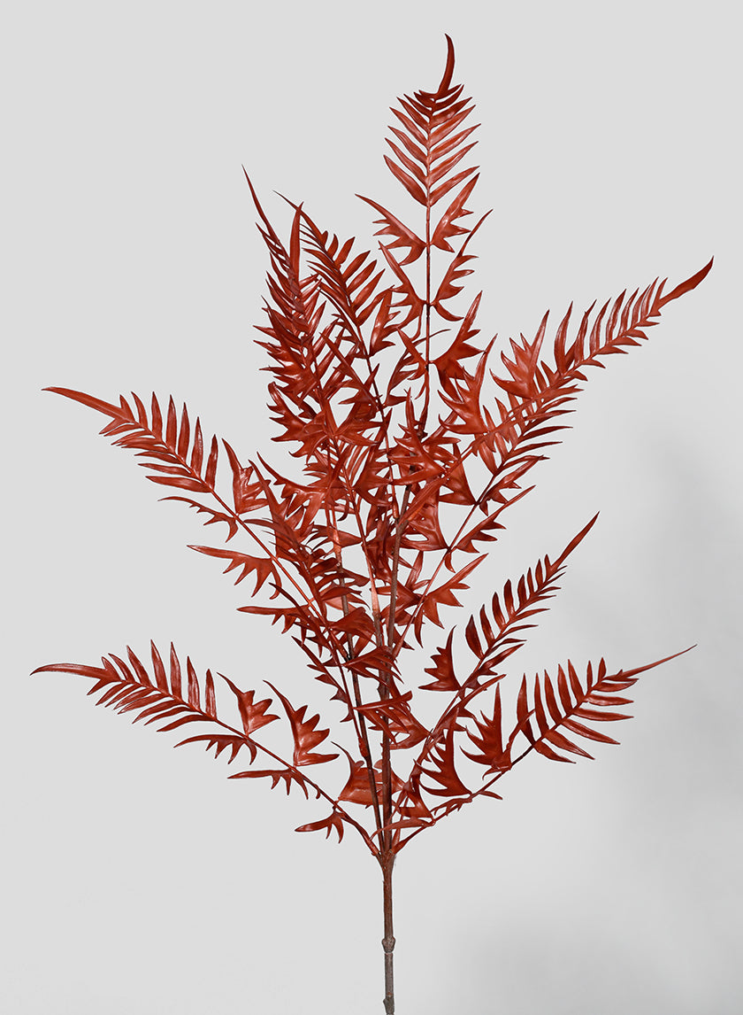 38in Red Fern Spray