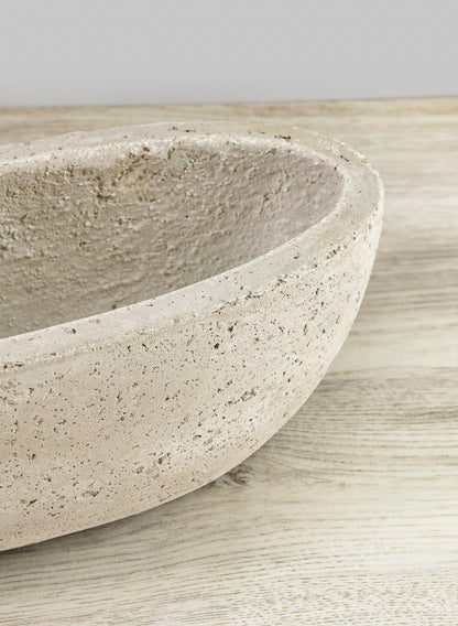 Yerevan Natural Cement Stone Oval Planters