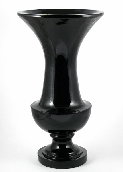 24- &amp; 34-inch Gloss Black Urns