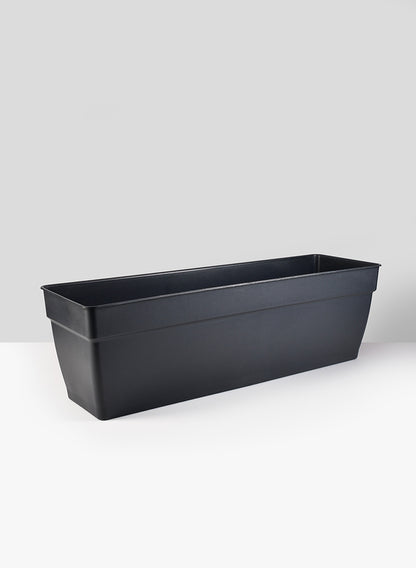 22  1/2in Anthracite Black Ninfea Window Box