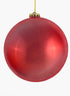 150mm Red Plastic Ornament Balls