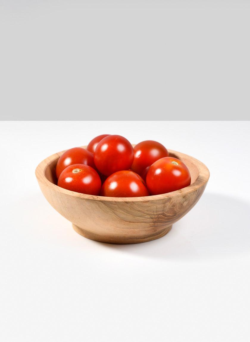 4  1/2in Pedestal Teak Bowl