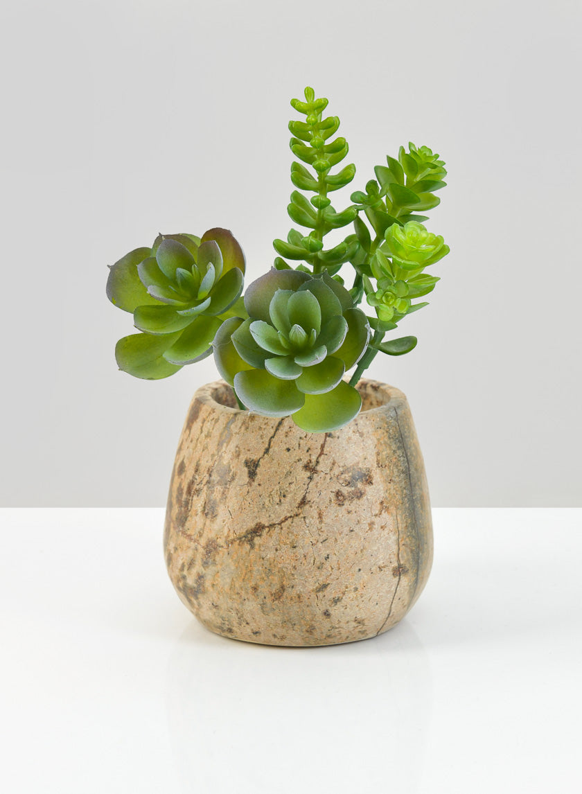 3in Jaipur Forest Brown Marble Bowl