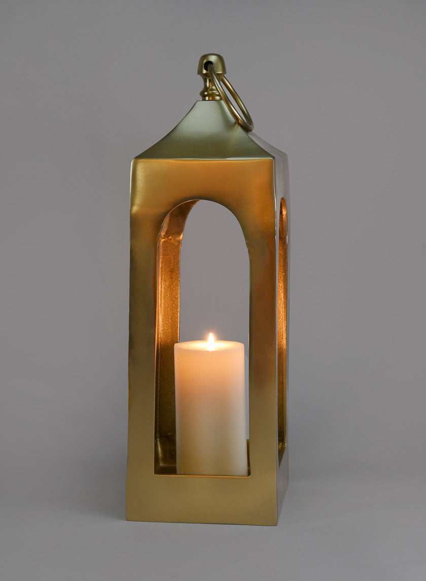 19in Gold Chateau lantern