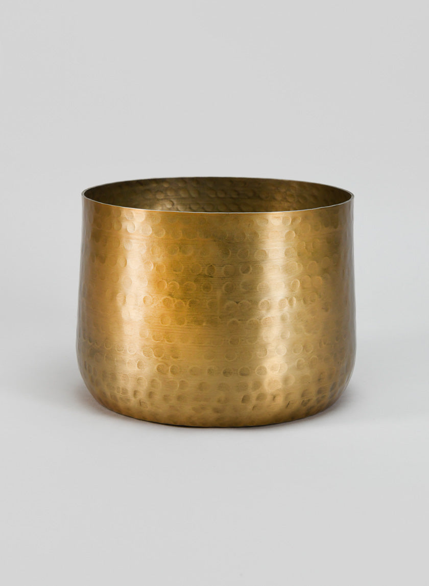 7in Mysore Aged Brass-Look Pot