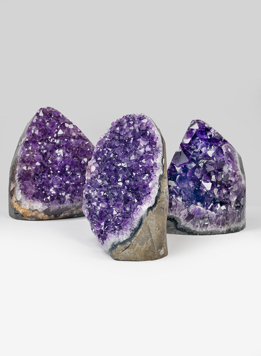 Small, Medium, Large Polished Amethyst Geode Stones