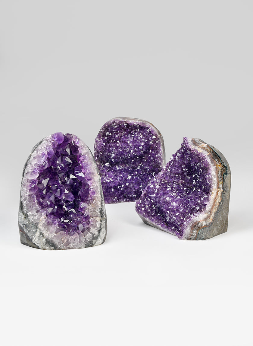 Small, Medium, Large Polished Amethyst Geode Stones